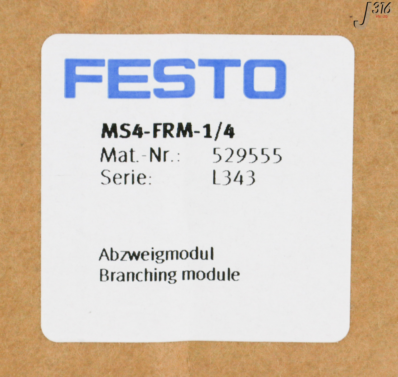 31694 FESTO BRANCHING MODULE, 529555 (NEW) MS4-FRM-1/4 | eBay